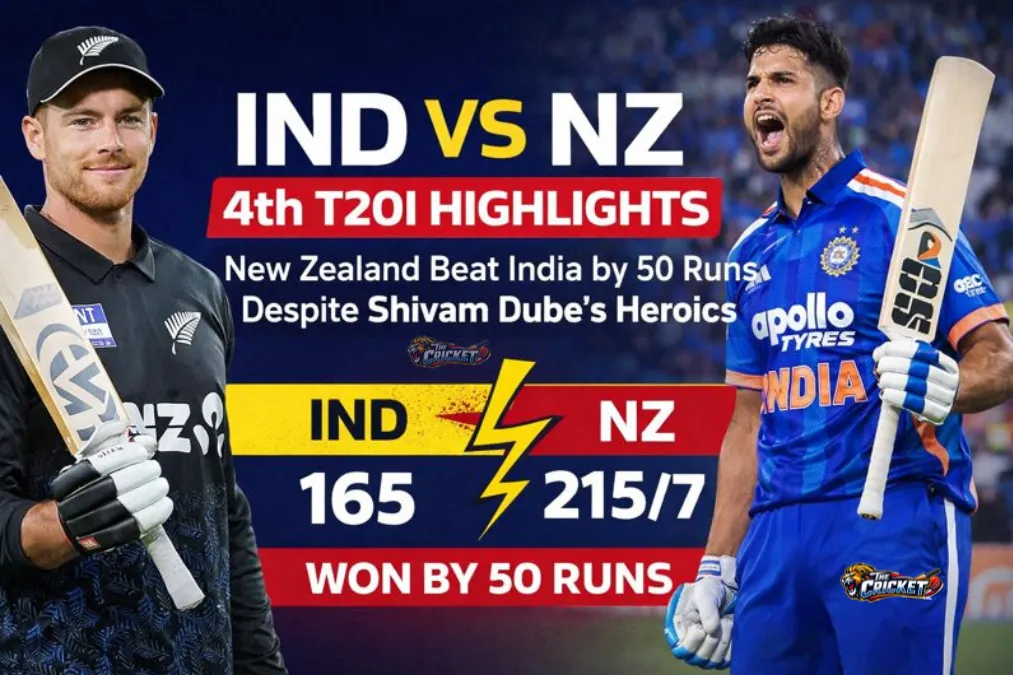 Ind vs NZ 4th T20I Highlights