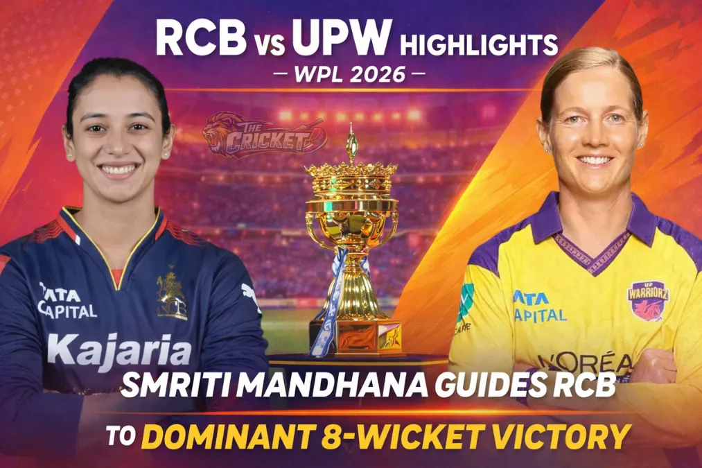 RCB vs UPW HIGHLIGHTS WPL 2026