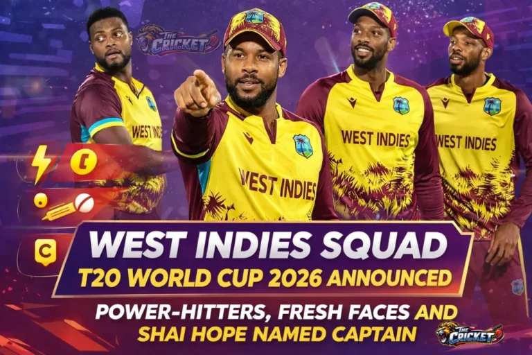 West Indies Squad T20 World Cup 2026