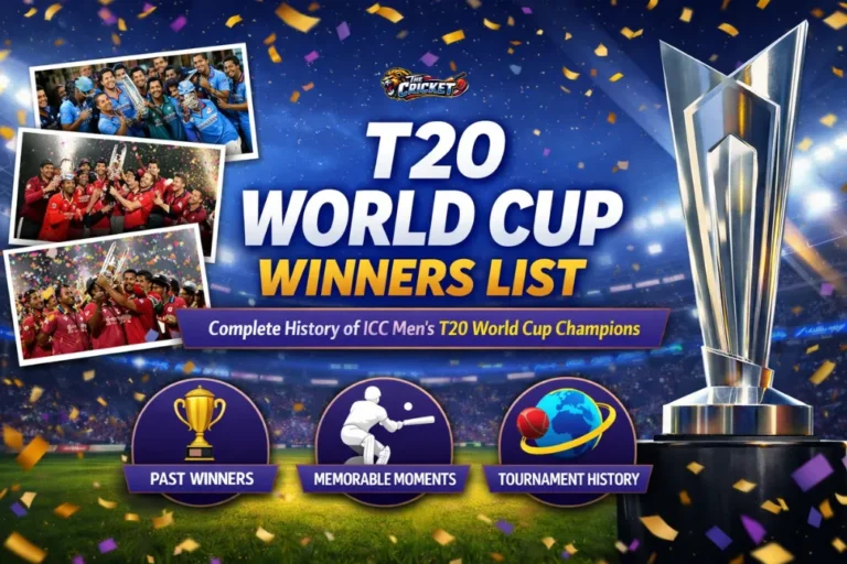 T20 World Cup Winners List