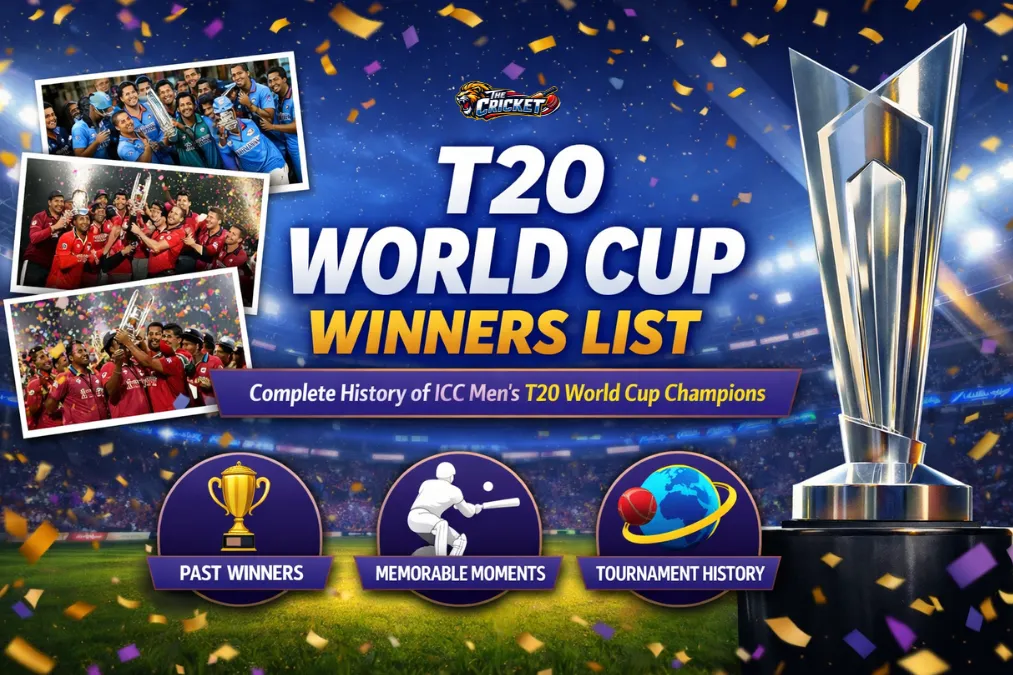 T20 World Cup Winners List