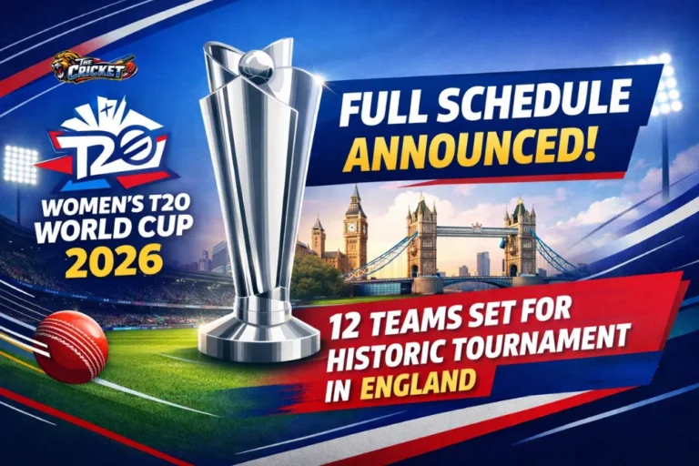 Women’s T20 World Cup 2026 Full Schedule Announced
