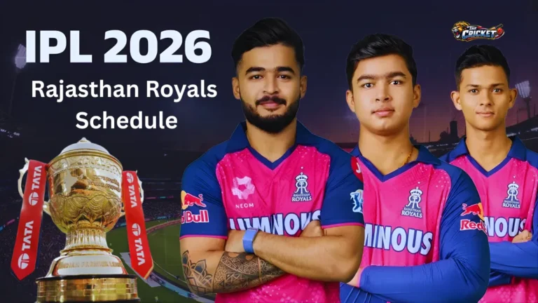 Rajasthan Royals Schedule IPL 2026