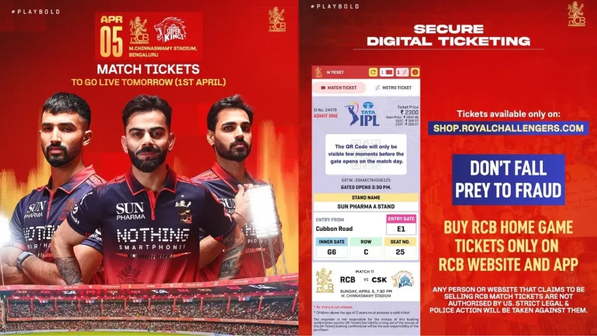 RCB Tickets
