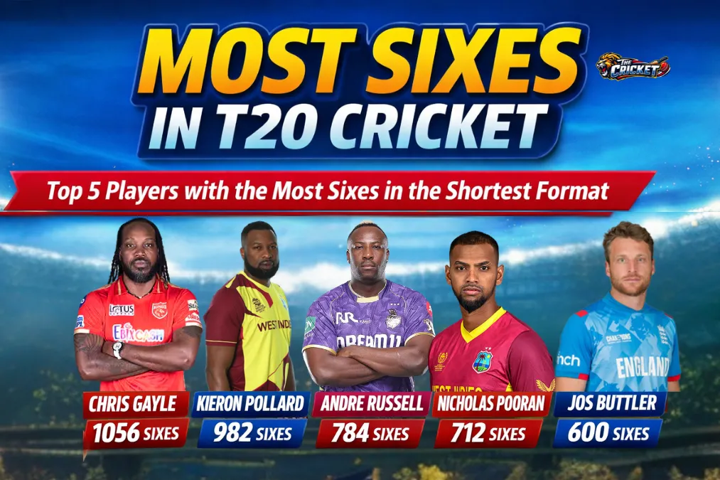 Most Sixes in T20 Cricket