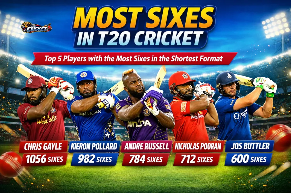 Most Sixes in T20 Cricket